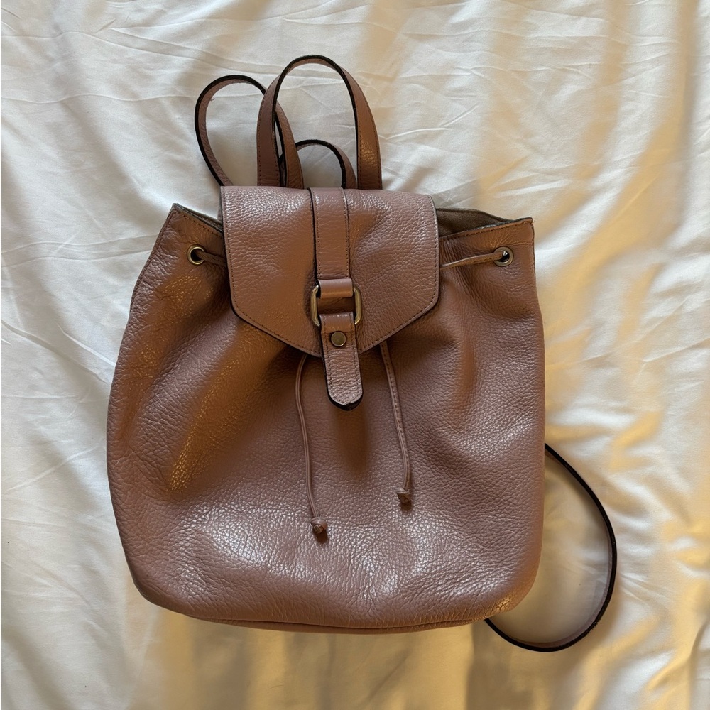 A. Bellucci Dusty Rose Genuine Leather Backpack